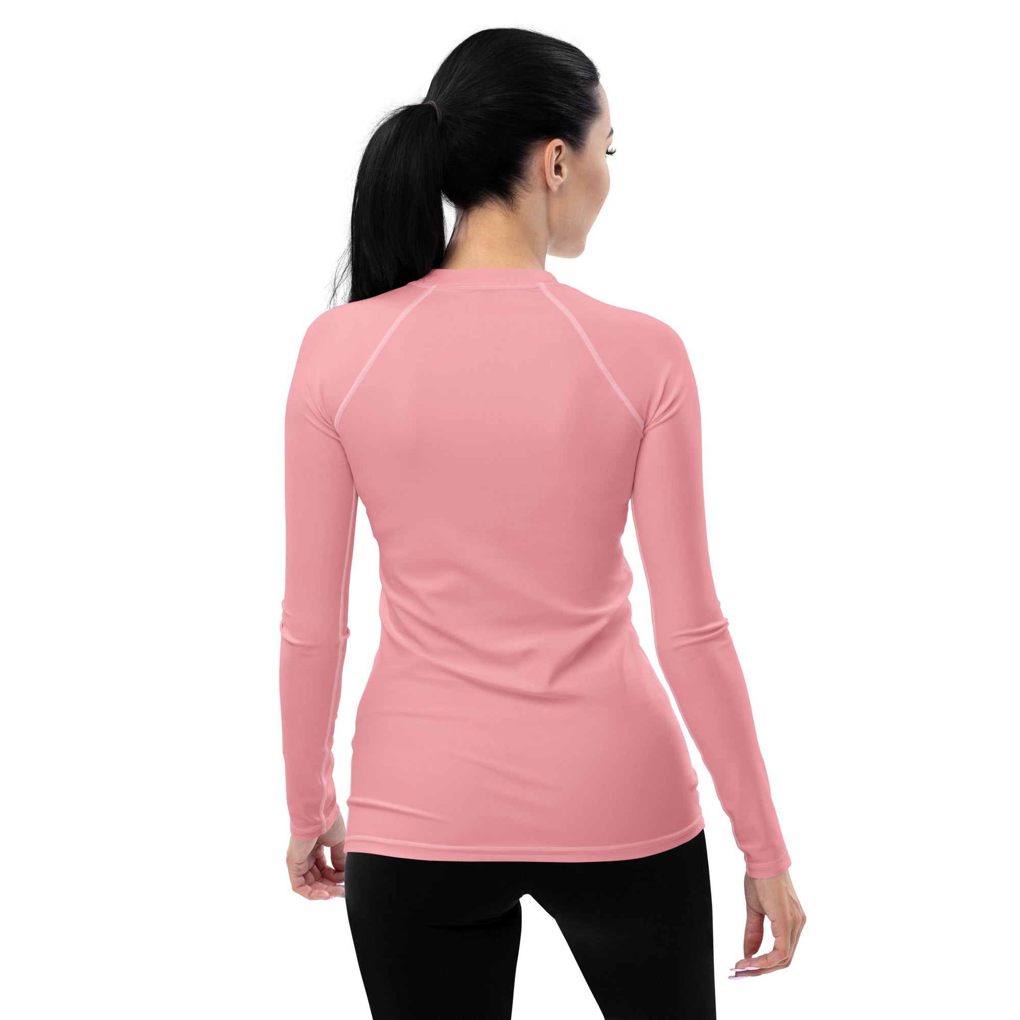 Soft Pink She Rebel Performance Rash Guard UPF 50+